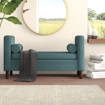 Telesphorus Upholstered Flip Top Storage Bench - Image 0