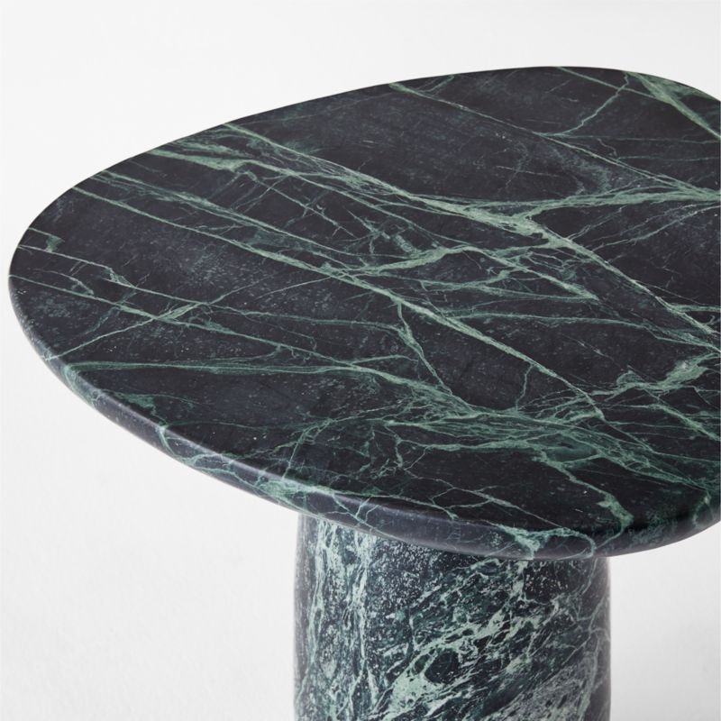 Yuma Green Marble Indoor/Outdoor Side Table - Image 2