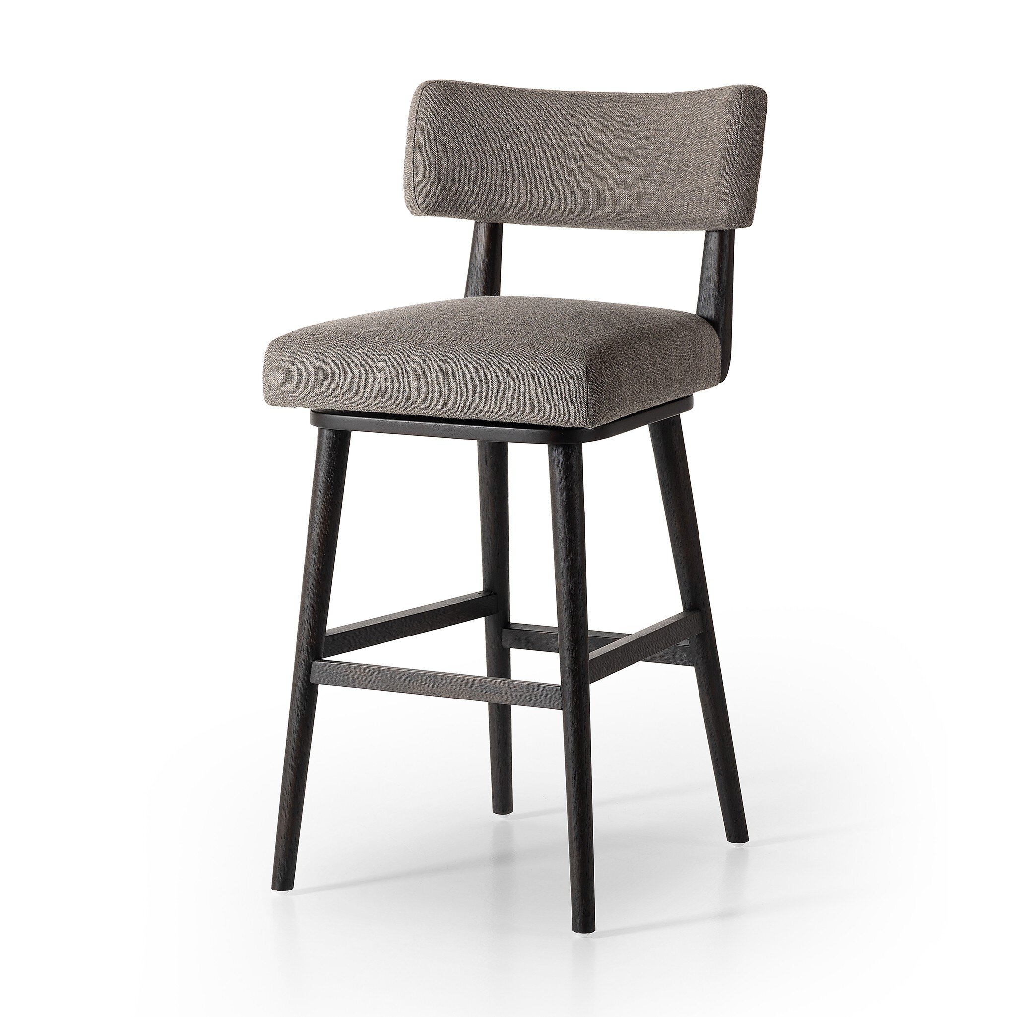 Cardell Swivel Bar + Counter Stool - Alcala Nickel - Image 1