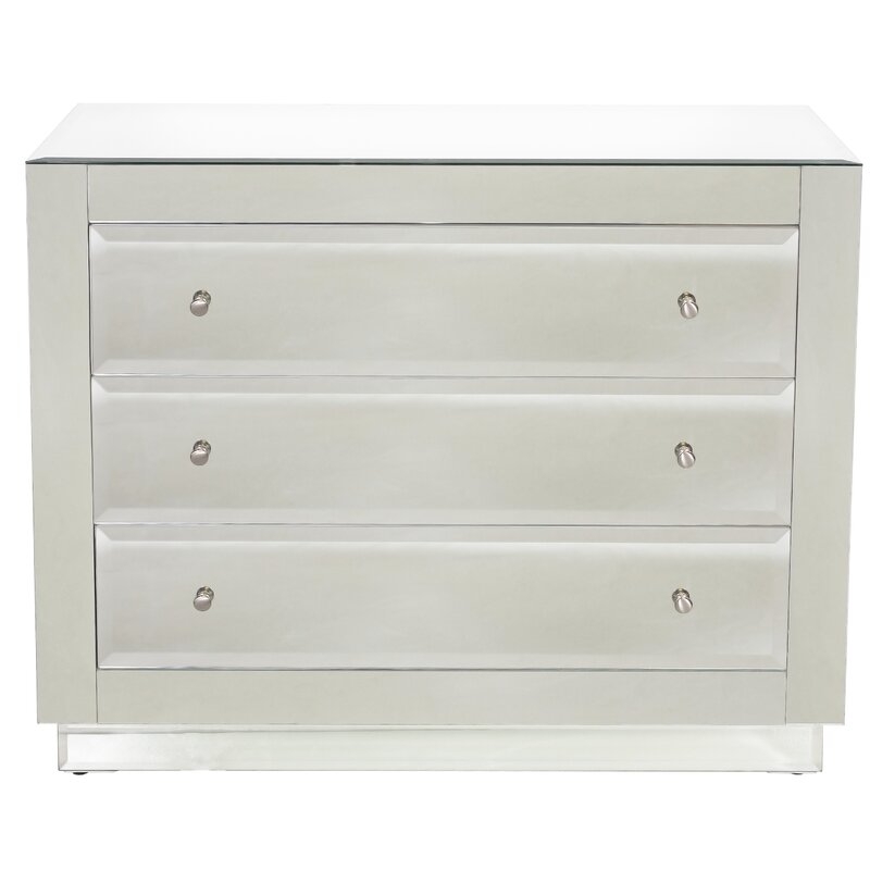 Worlds Away Katie 3 Drawer Accent Chest - Image 0