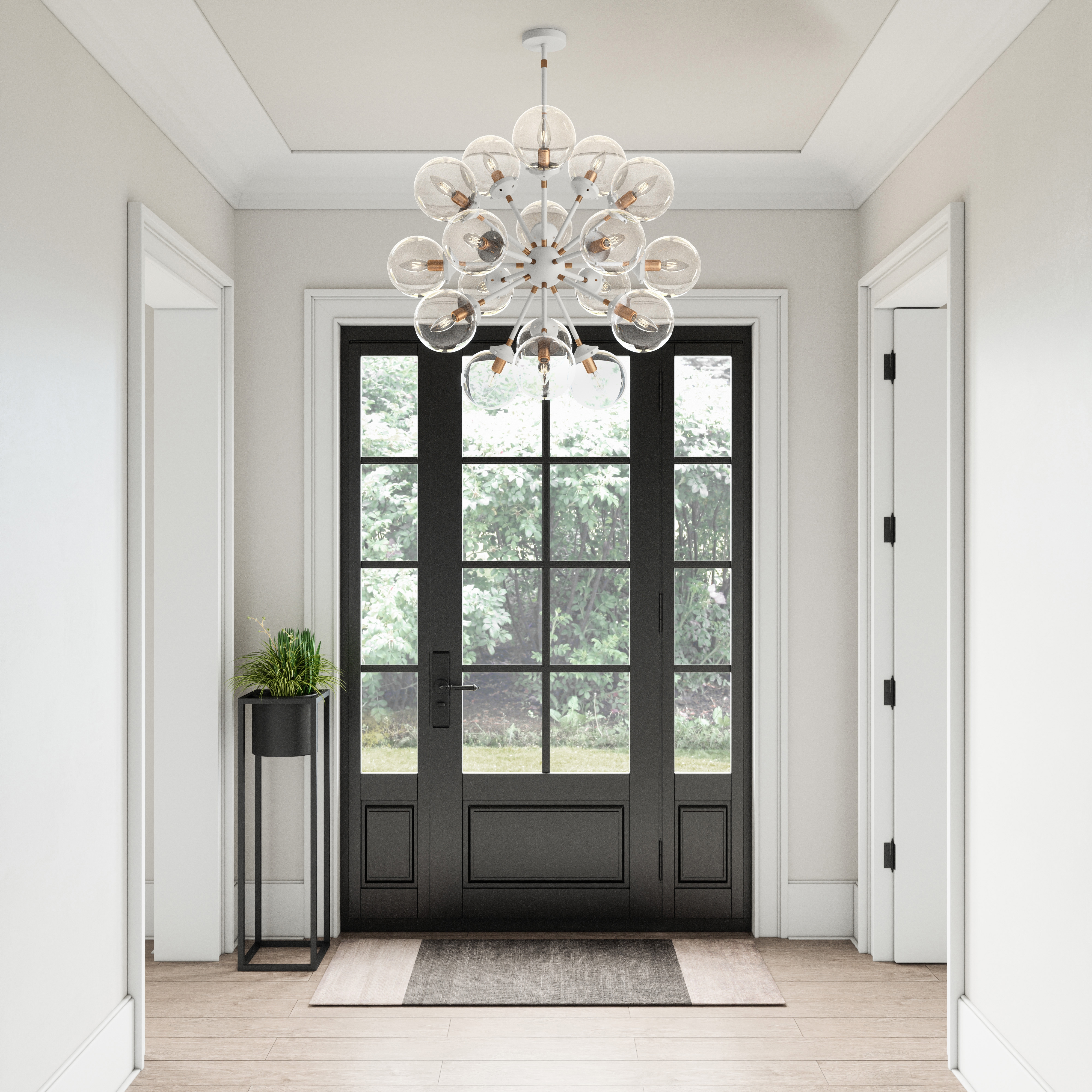 Boudreaux 32'' Wide 18-Light Chandelier - Matte White - Image 5