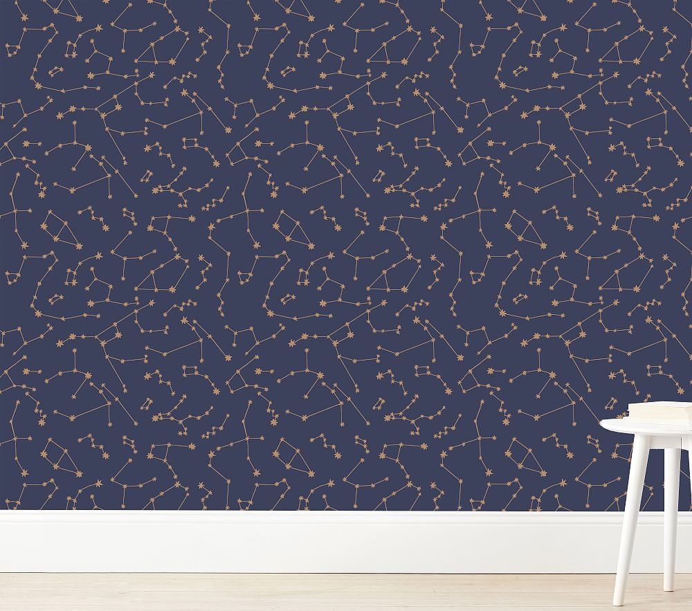 Tempaper Constellations Wallpaper, Navy - Image 0