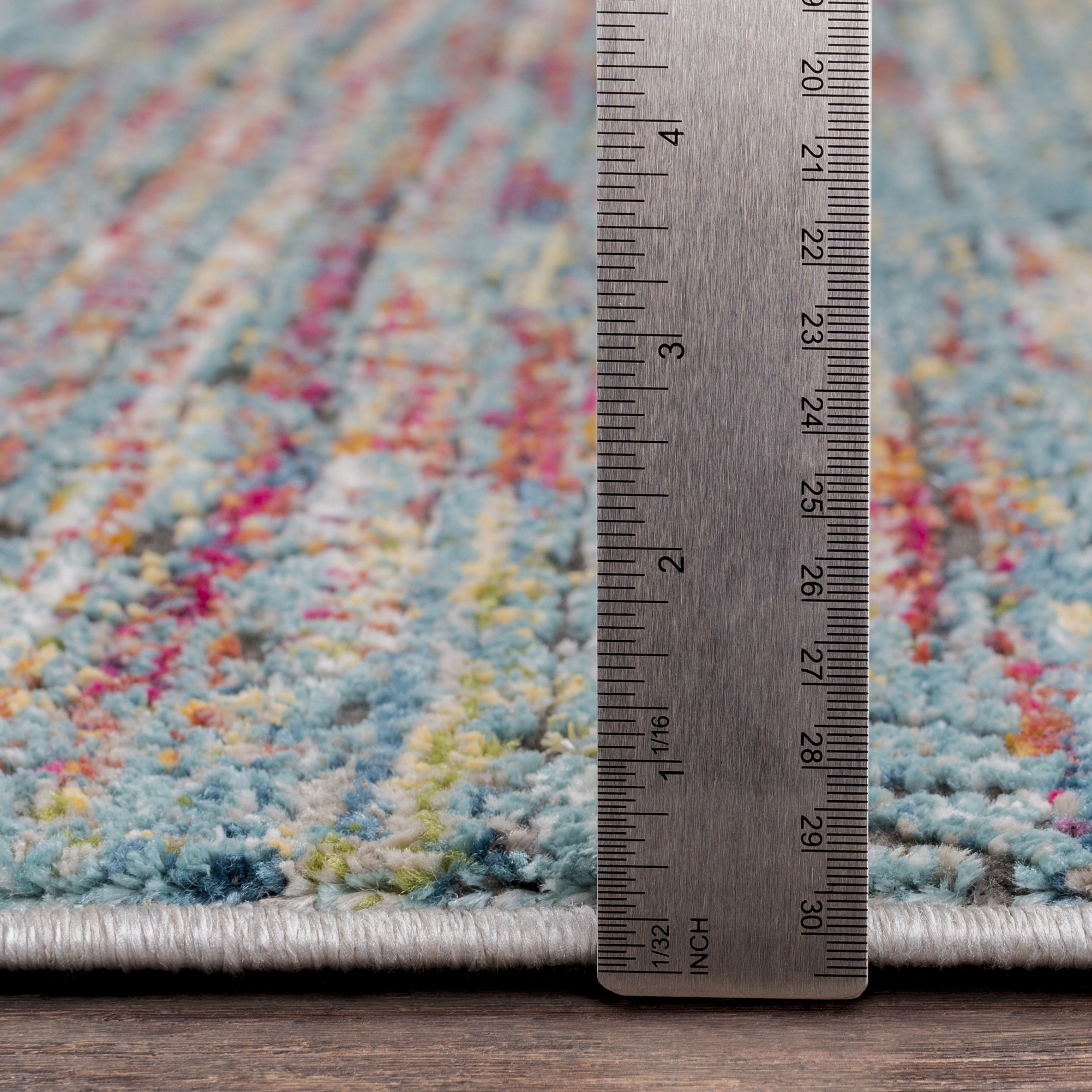 Herati Blue Indoor 2' x 2'11" Machine Woven Rug - Image 5