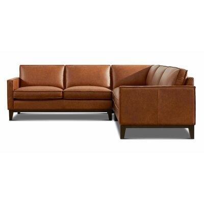 Zoticus Leather 100" Symmetrical Sectional - Image 0
