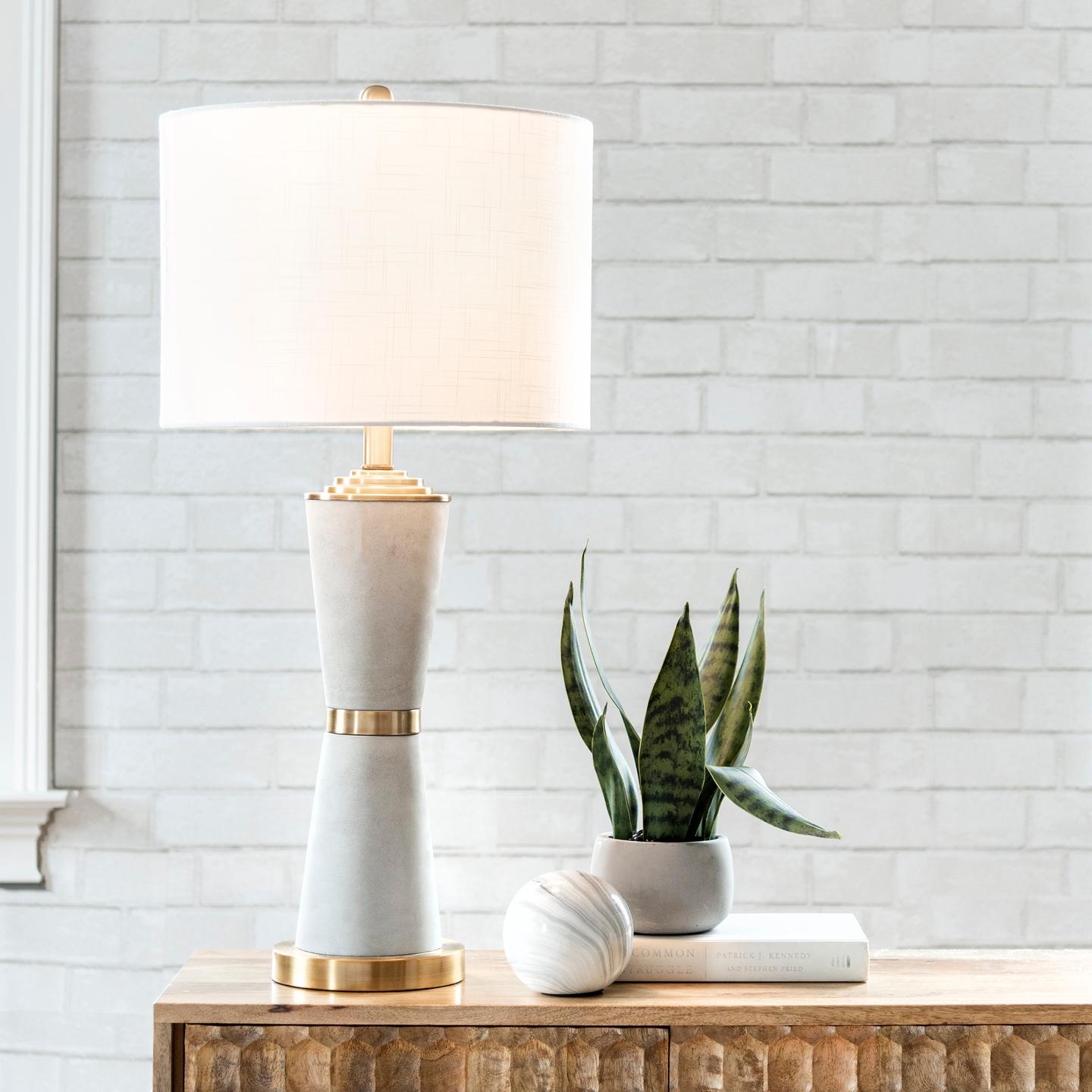 Pacific 29" Cement Table Lamp - Image 3