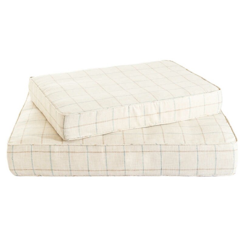 Fresh American Chatham Dog Pillow Color: Light Blue, Size: Large (44" W x 34" D x 7" H) - Image 0