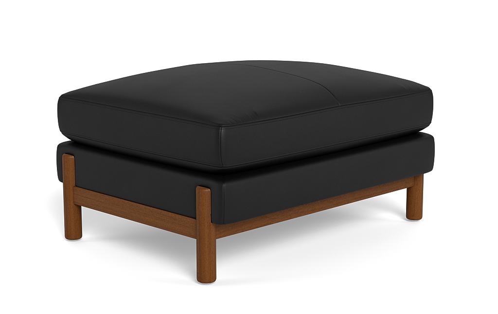 Oslo Leather Rectangle Ottoman - Image 1