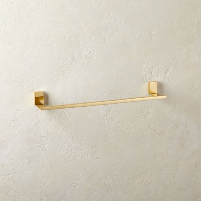 Plate Towel Bar Polished Brass 18" - Image 0