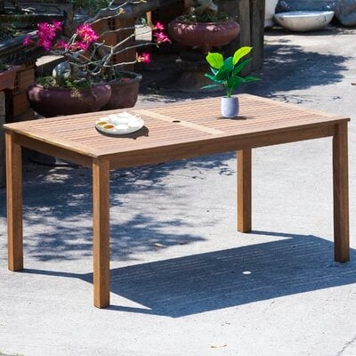 Barton Outdoor Dining Table, Oil - Image 0