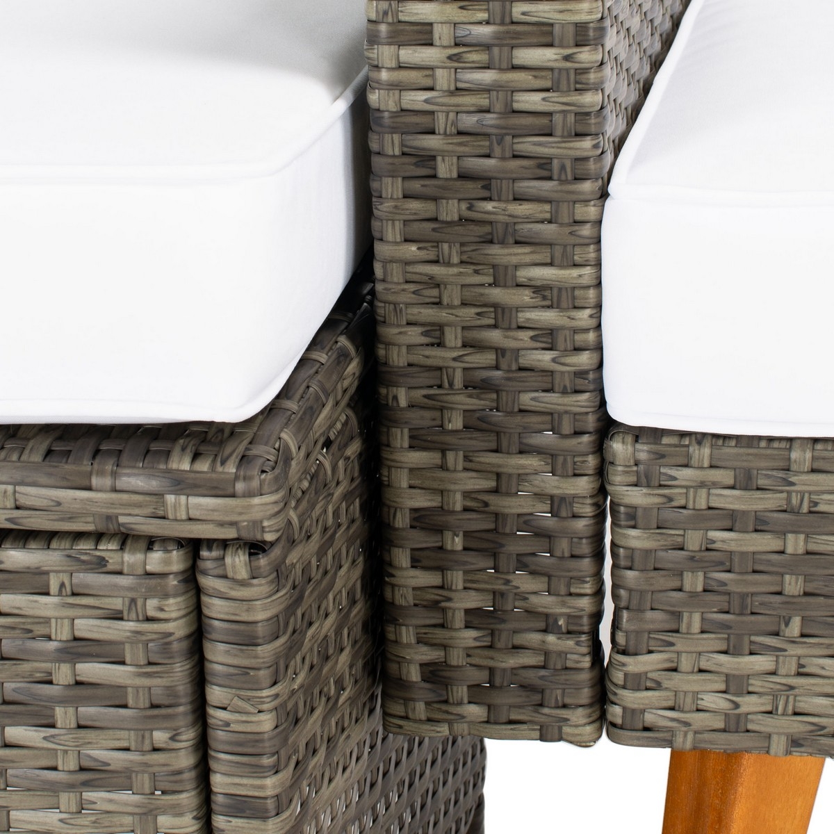 Presla 6 Pc Living Set - Grey Brown/White - Safavieh - Image 3