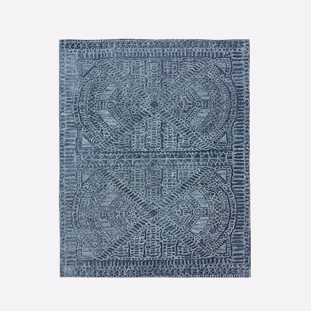 Maze Rug, 8x10, Shadow Blue - Image 0