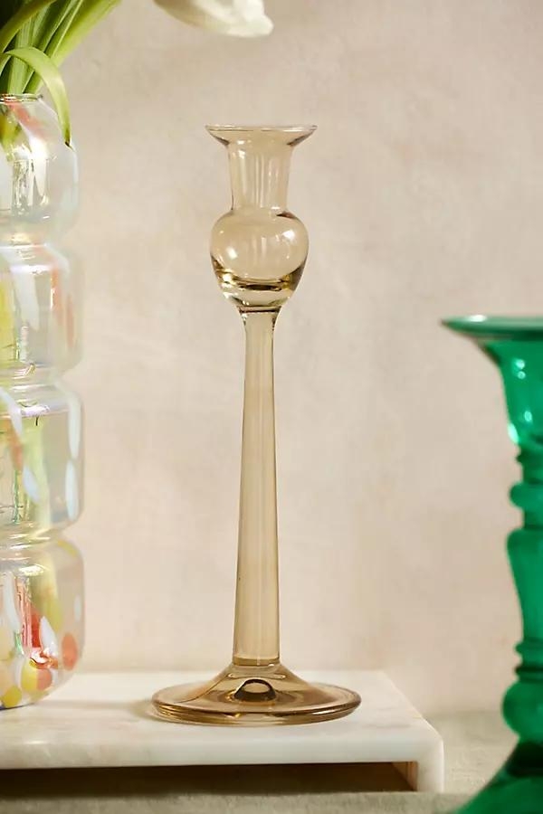 Egyptian Glass Tulip Taper Holder - Image 0