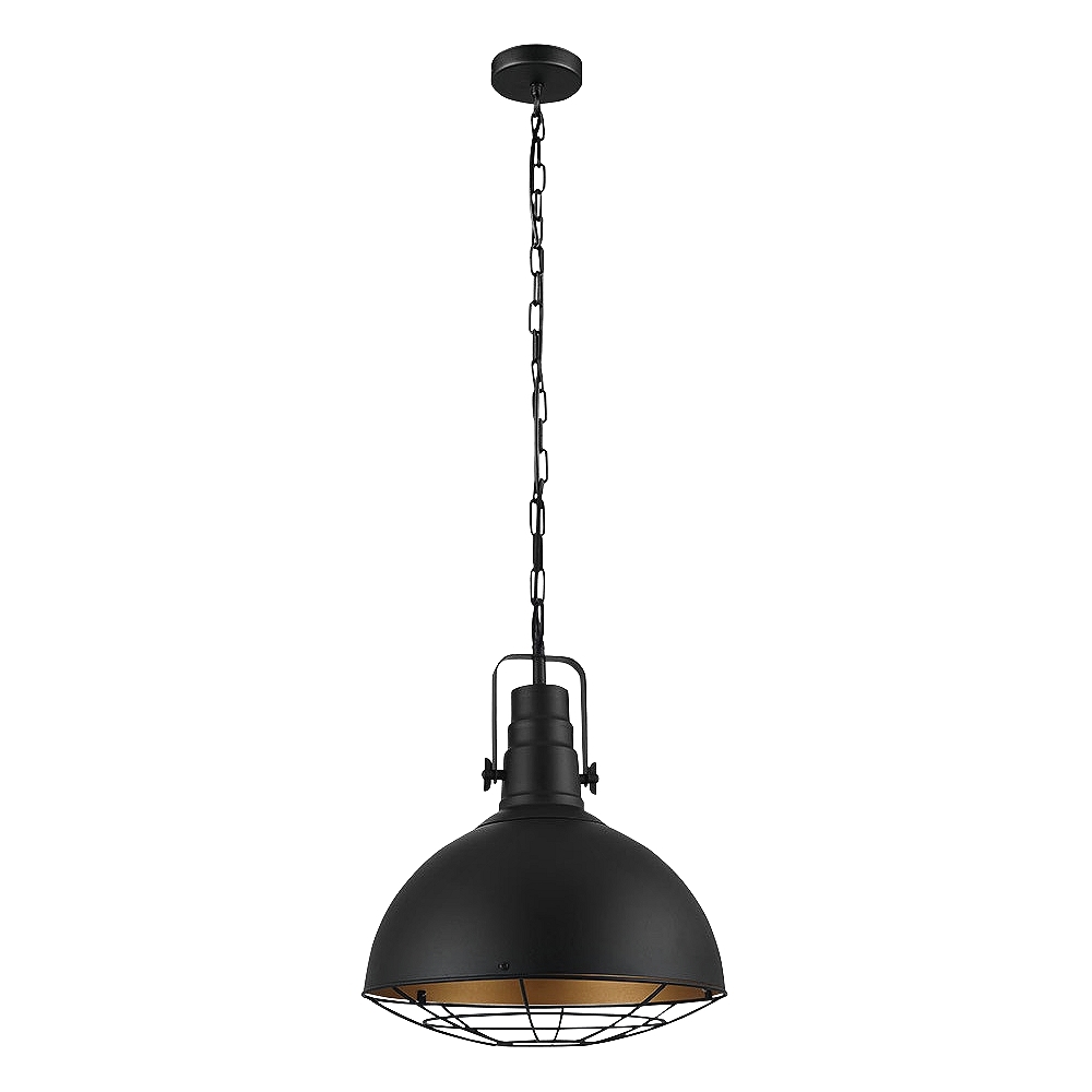 Eglo Cannington 15" Wide Matte Black Pendant Light - Style # 85P68 - Image 0