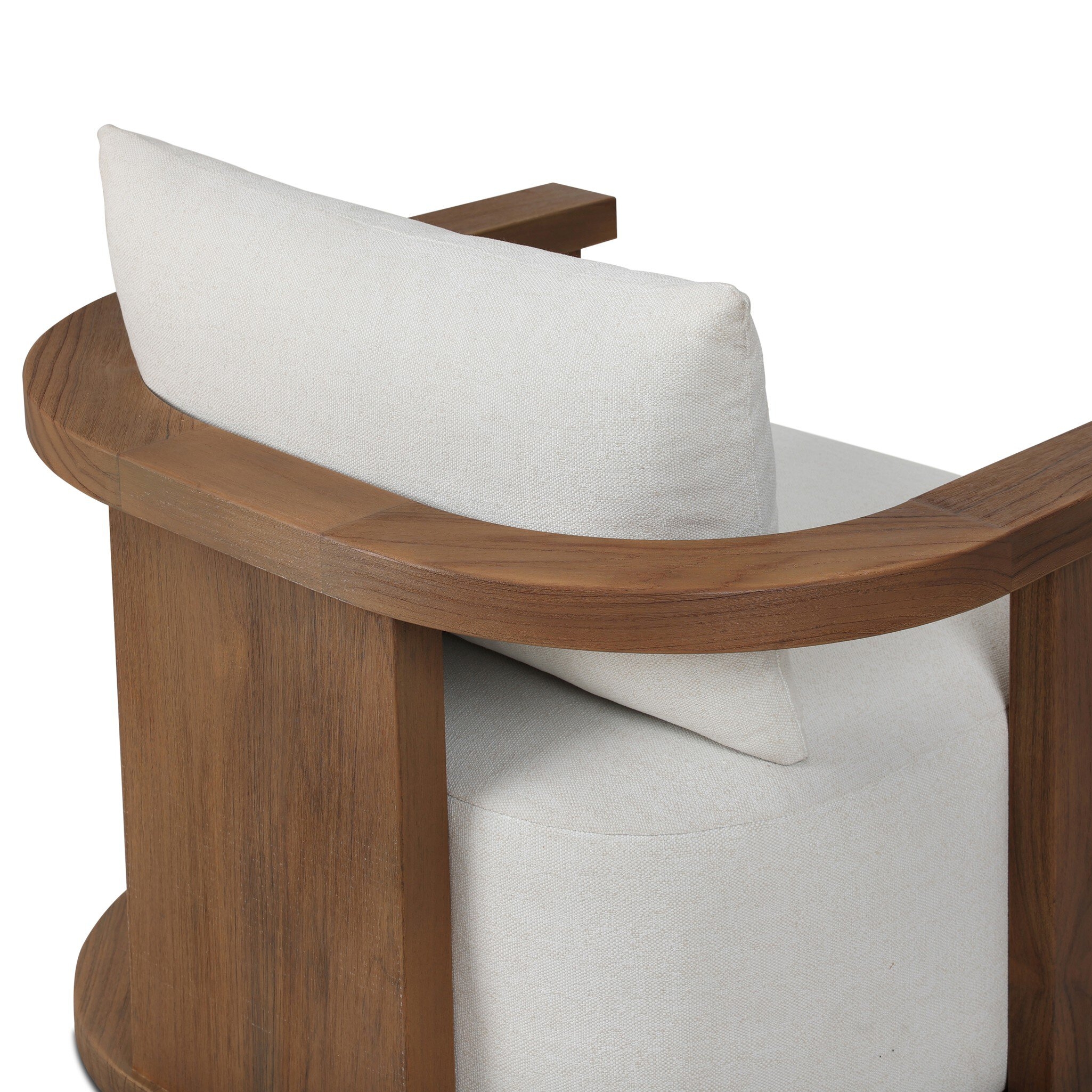 Tahana Outdoor Swivel Chair - Alessi Linen - Image 11