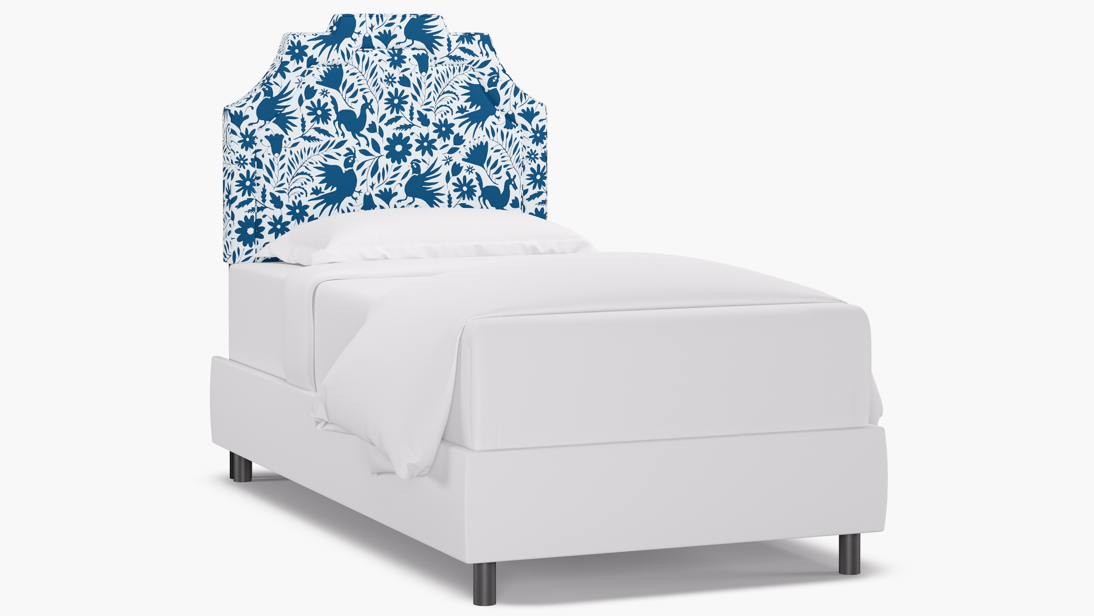 Art Deco Headboard, Cerulean Frida, Twin - Image 0