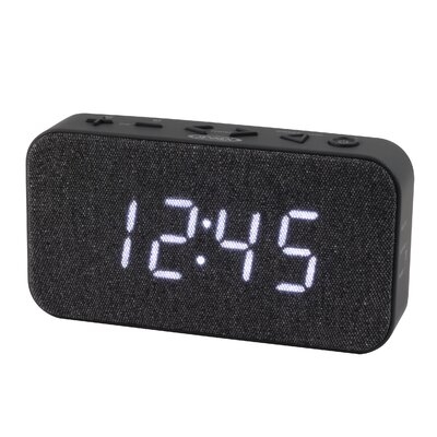 Modern & Contemporary Digital Electric Alarm Tabletop Clock in Black - Image 0