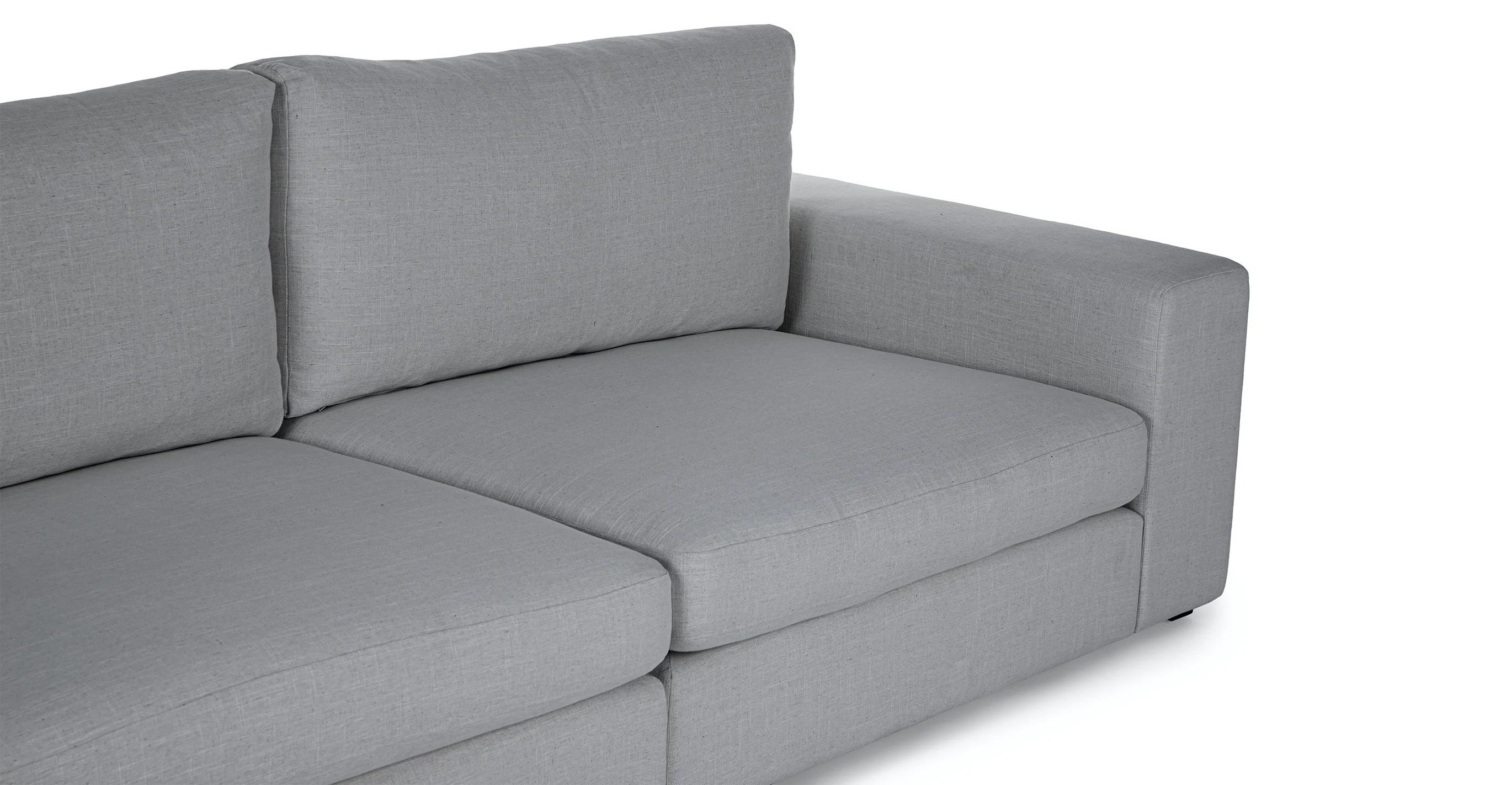 Beta Left Chaise Sectional, Summit Gray - Image 7