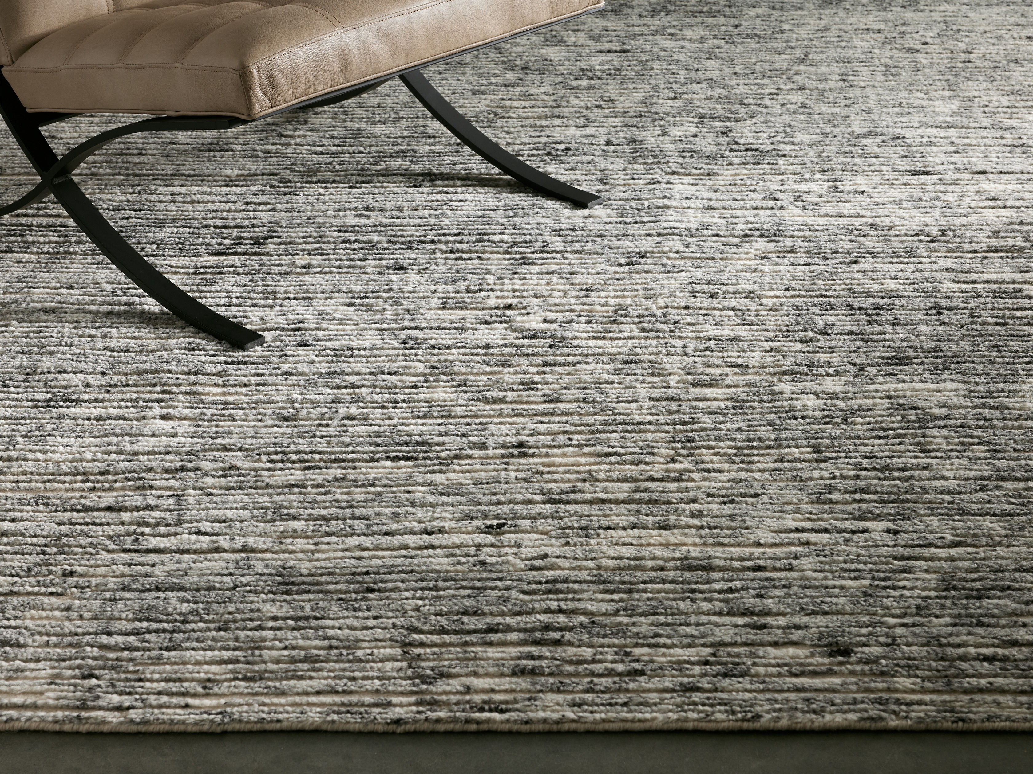 Arlo Hand-Knotted Rug in Grey 6' X 9' Gray   - Image 0