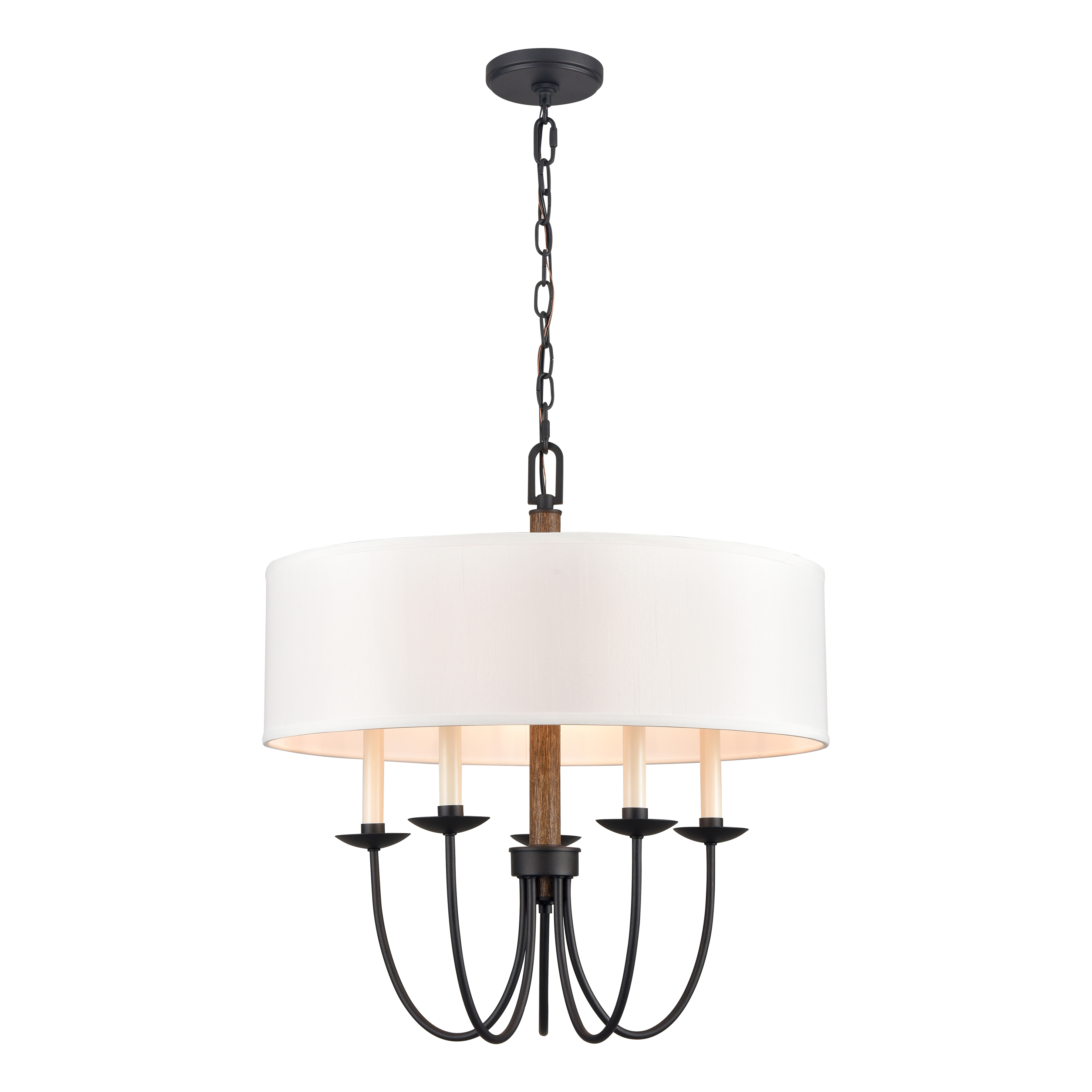 Neville 23'' Wide 5-Light Chandelier - Charcoal Black - Image 0