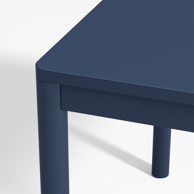 Classic Navy Blue Wood Kids Play Table - Image 2