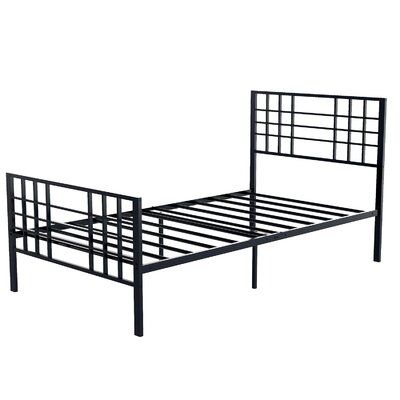Black Metal Bed Frame Twin Size - Image 0