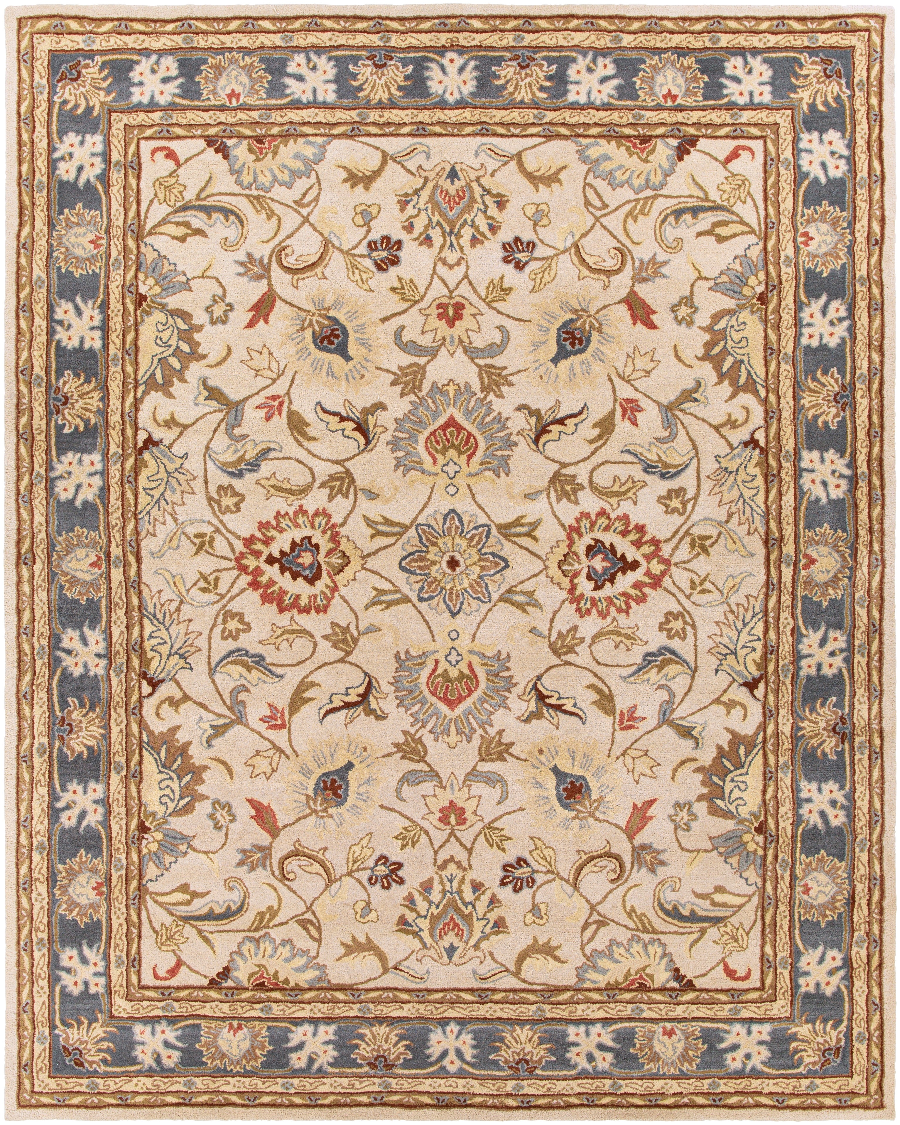 Caesar Beige Indoor 12' x 18' Handmade Rug - Image 0