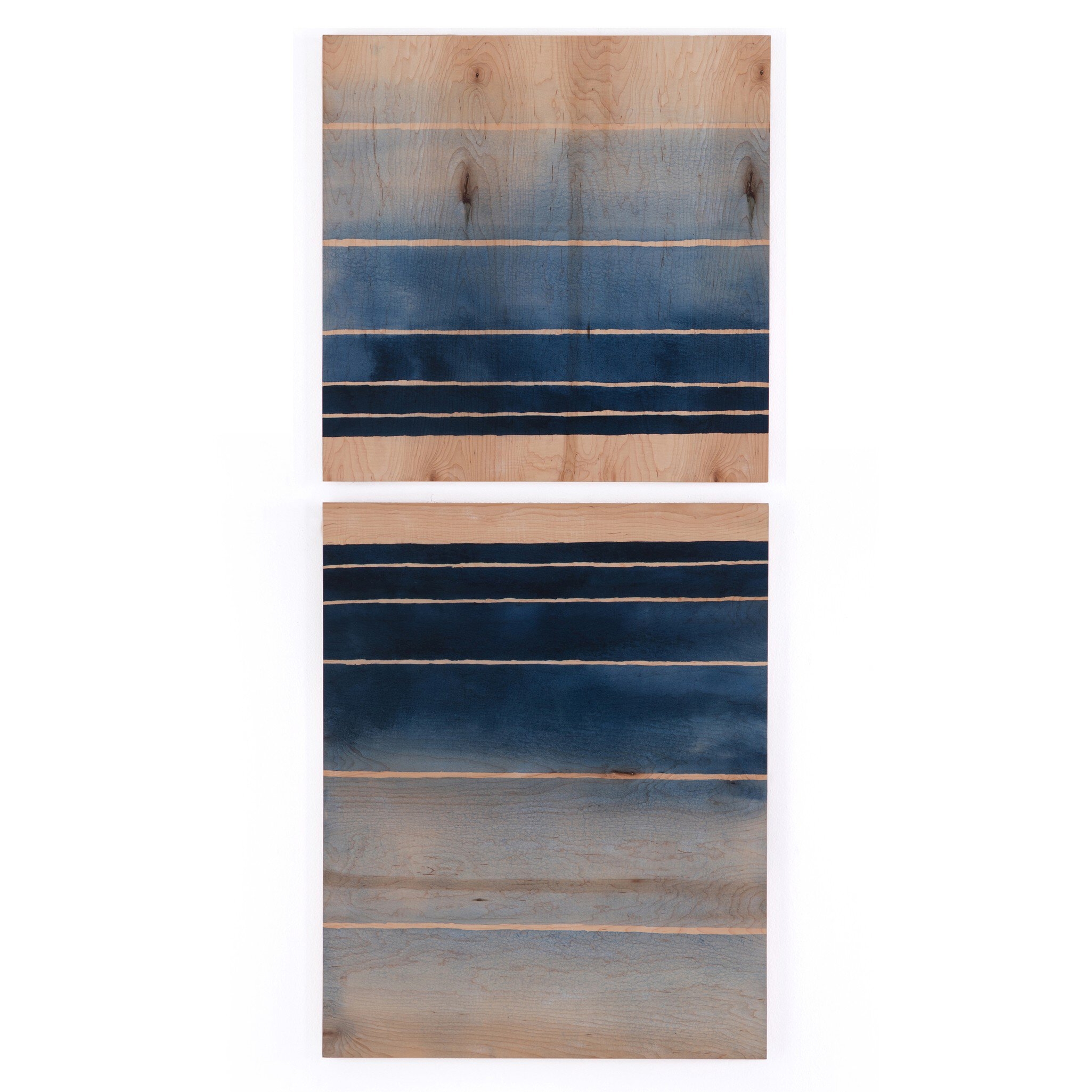 Deep End Diptych by Jess Engle Wood Box - Maple Box - Image 0