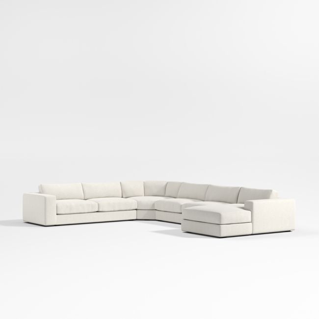 Oceanside Low 4-Piece Sectional Sofa with Wedge - Image 0
