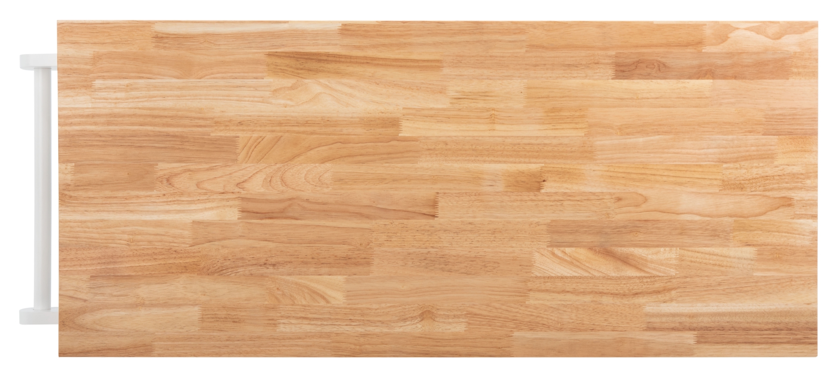 Kiko 2 Drawer 2 Shelf Kitchen Cart - White / Natural - Safavieh - Image 6