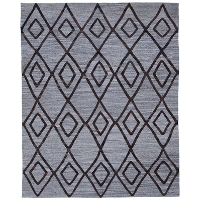 One-of-a-Kind Euridice Hand-Knotted 1970s 8'1" x 10' Area Rug in Gray/Black - Image 0
