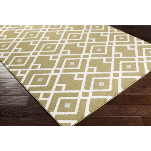 Horizon Green Indoor 9'2" x 12'6" Machine Woven Rug - Image 1