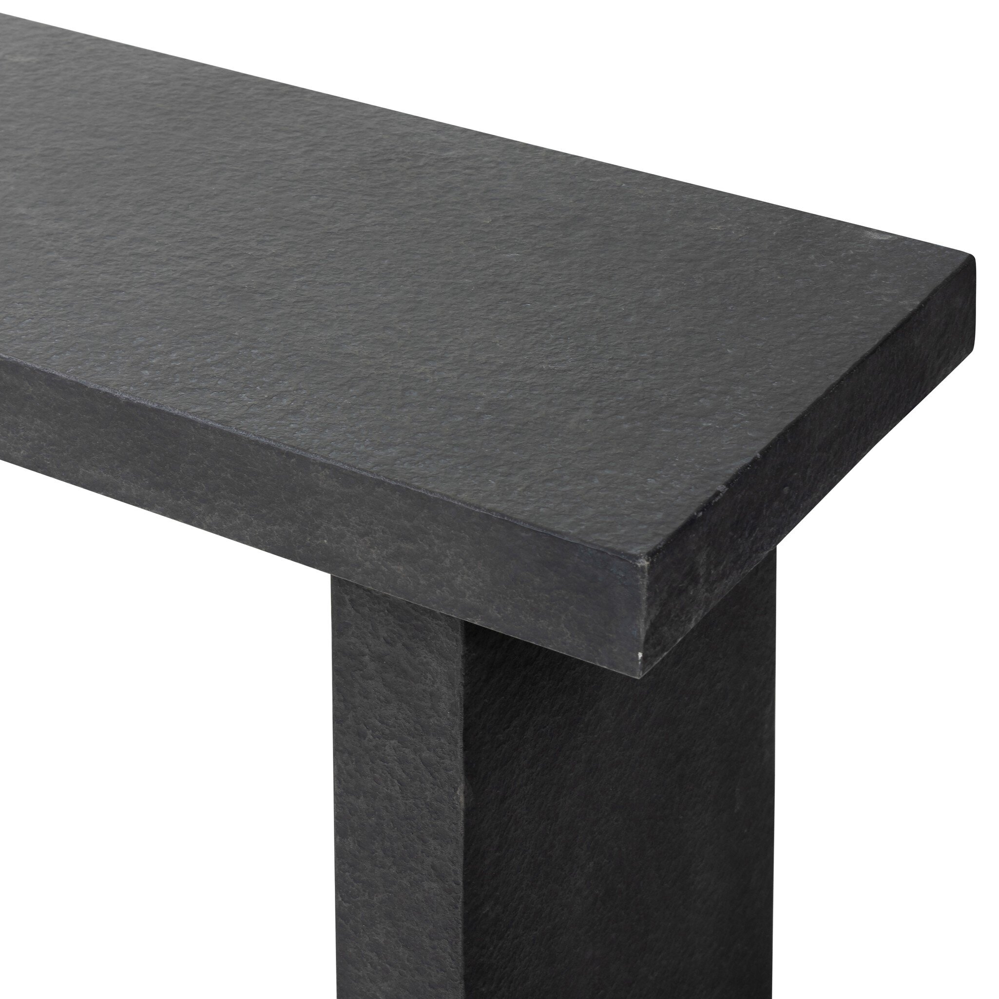 Huesca Outdoor Console Table - Distressed Graphite Concrete - Image 3