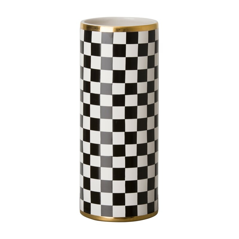 Emissary Home and Garden Torino Checker Table Vase - Image 0