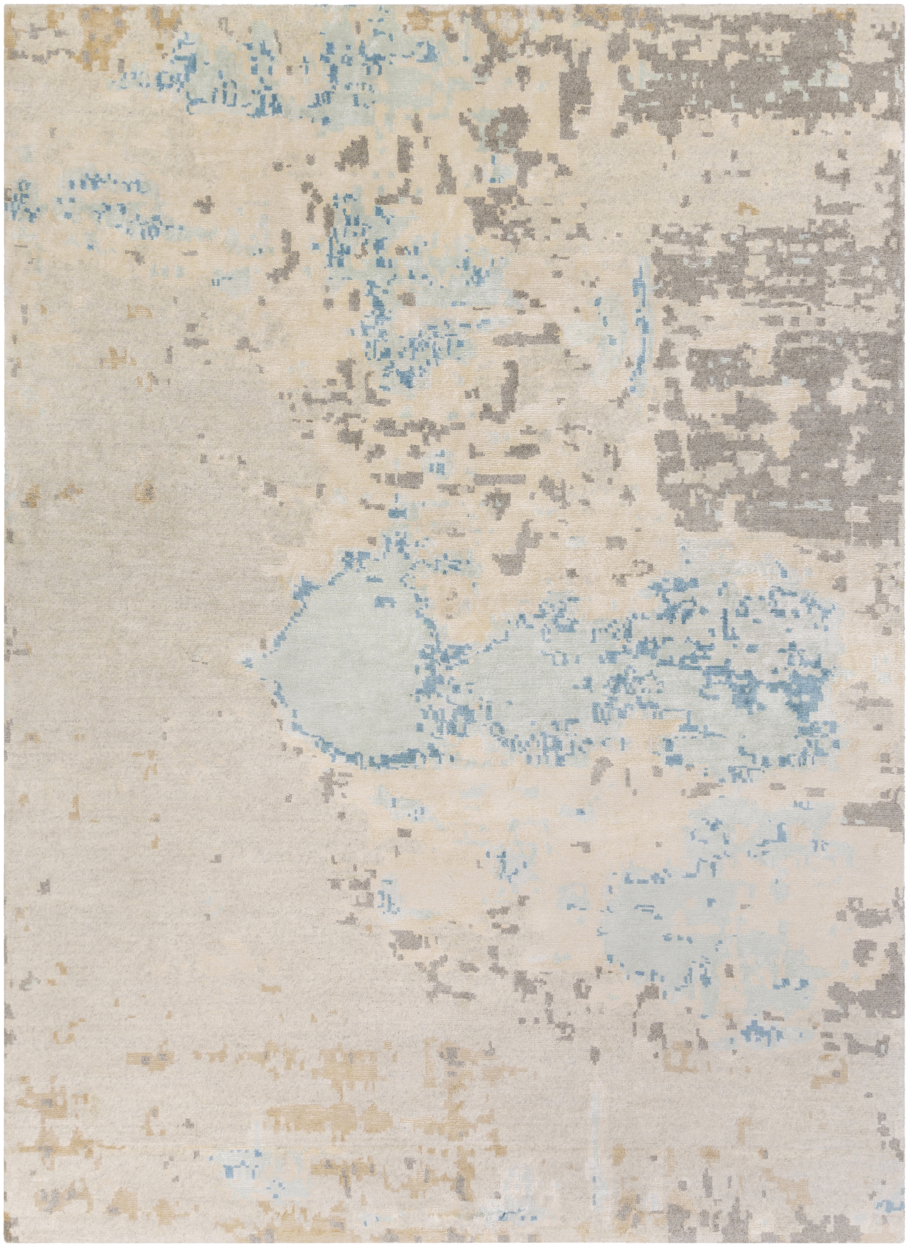 Ephemeral Beige Indoor 8' x 11' Handmade Rug - Image 0
