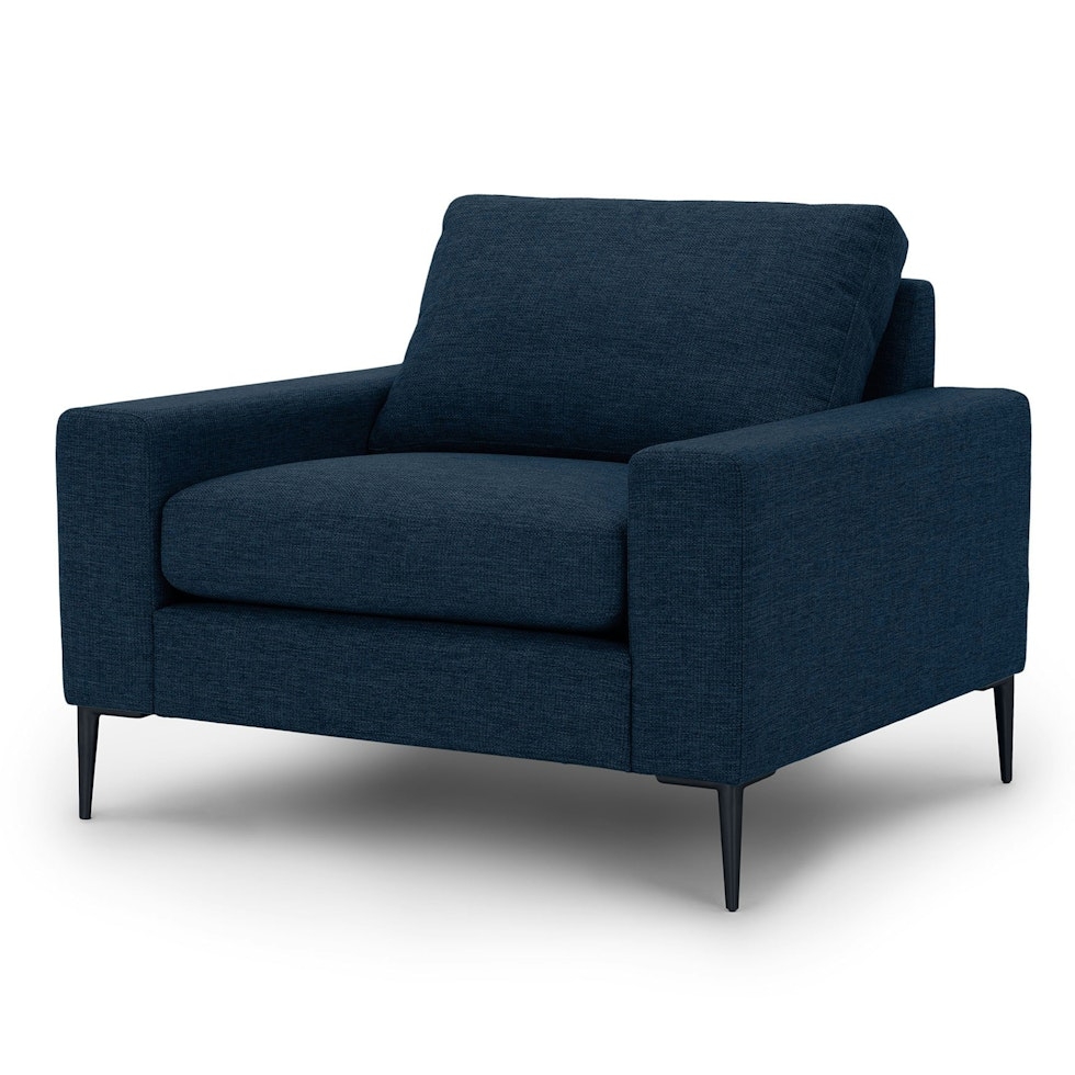 Nova 39" Lounge Chair - Twilight Blue - Image 1