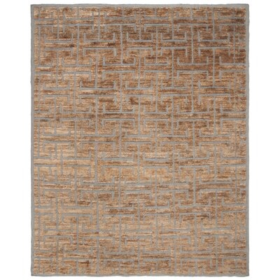 Elise Hand-Knotted Wool Grey/Beige Area Rug - Image 0
