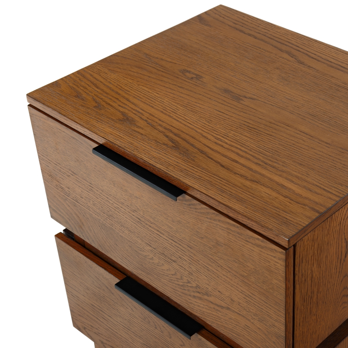 Titus 2 Drawer Nightstand - Medium Oak - Image 2