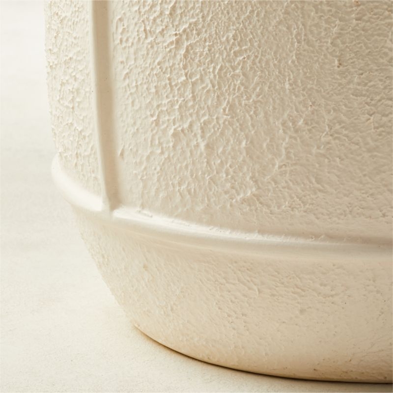 Theory Small White Textured Planter - Image 4
