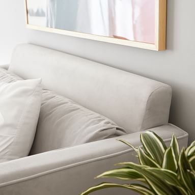 Grove Sleeper Sofa, Textured Faux Suede Charcoal/Dark Gray - Image 1