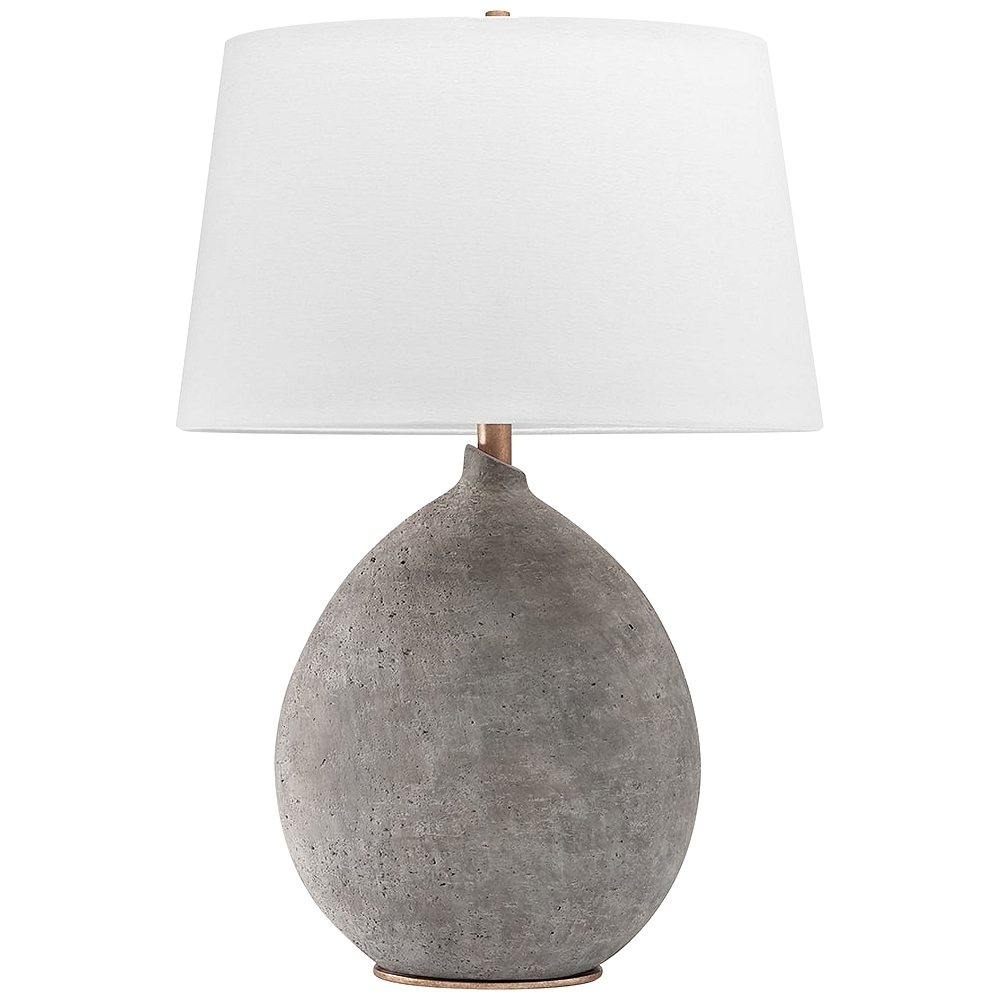 Hudson Valley Denali Gray Ceramic Table Lamp - Style # 80R96 - Image 0
