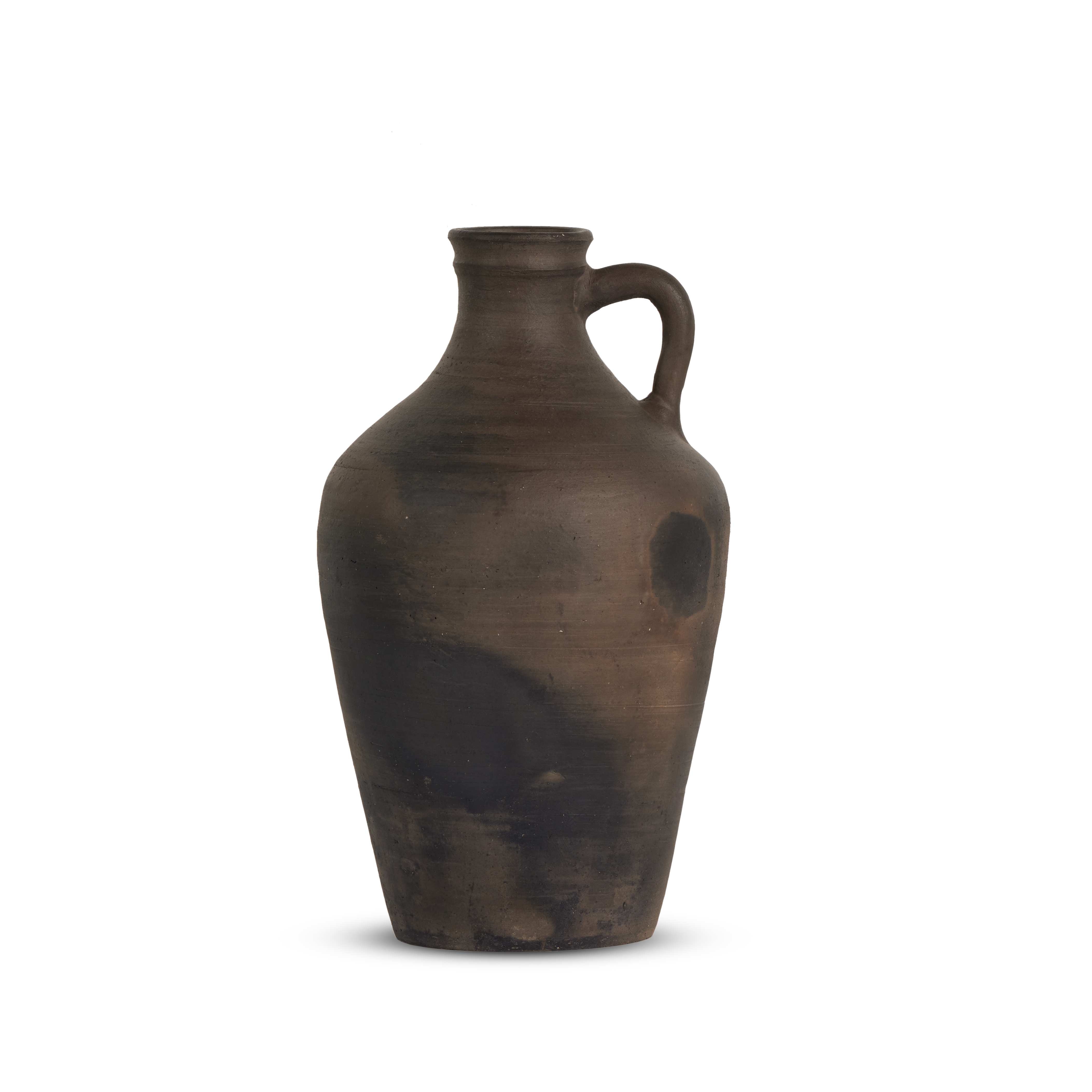 Kamari Vase-Aged Black Ceramic - Image 0