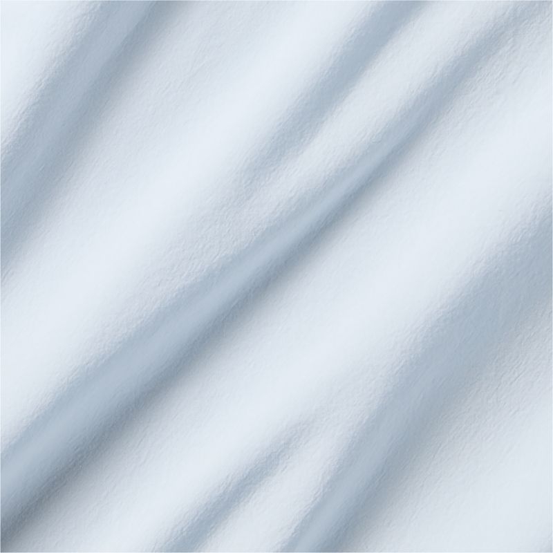 Favorite Washed Organic Cotton Pale Blue Full Sheet Set - Image 2