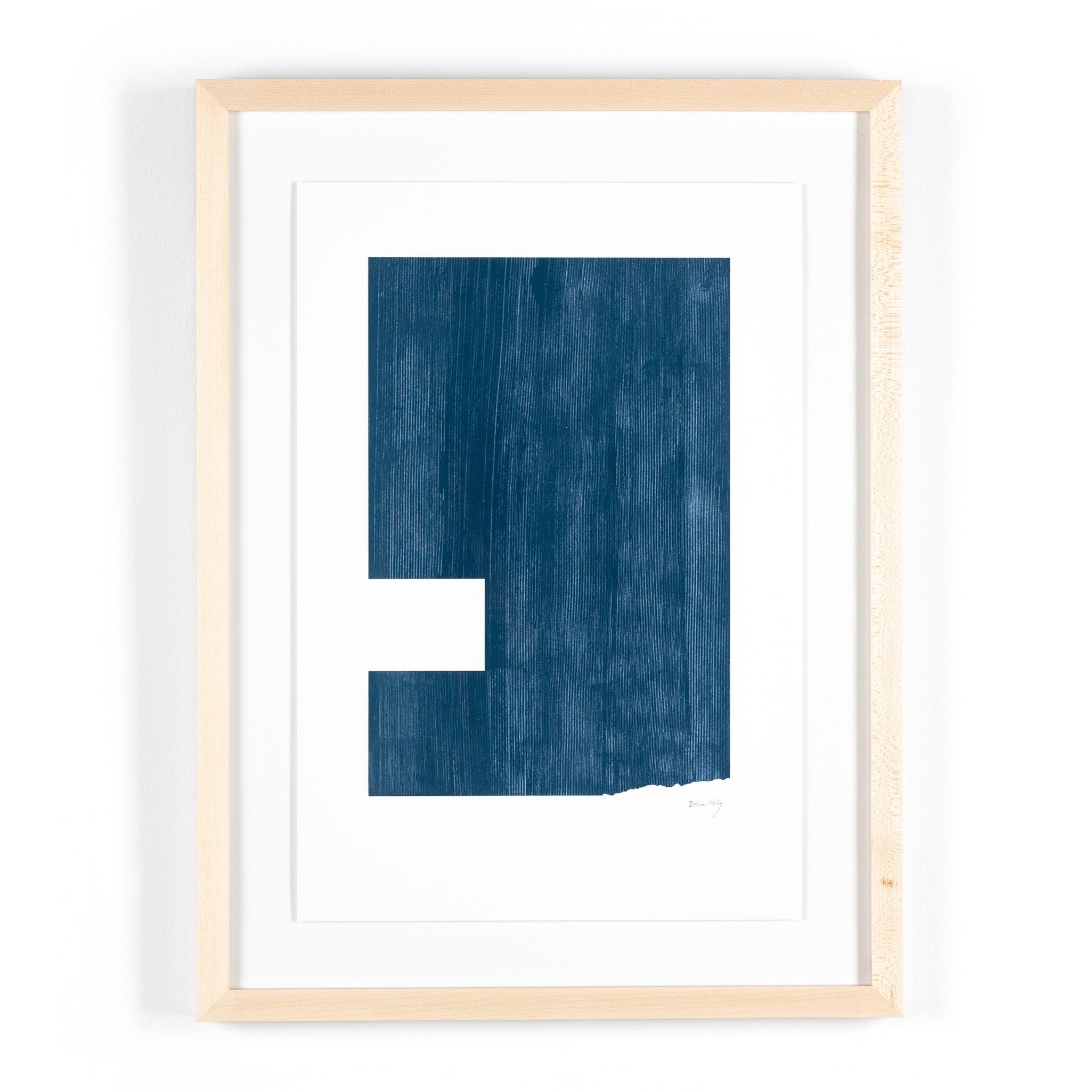 Negative II In Blue by The Holly Collective - Natural 1.5 Maple - Image 0