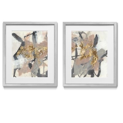 Golden Blush I - 2 Piece Picture Frame Graphic Art Print Set on Paper - Image 0