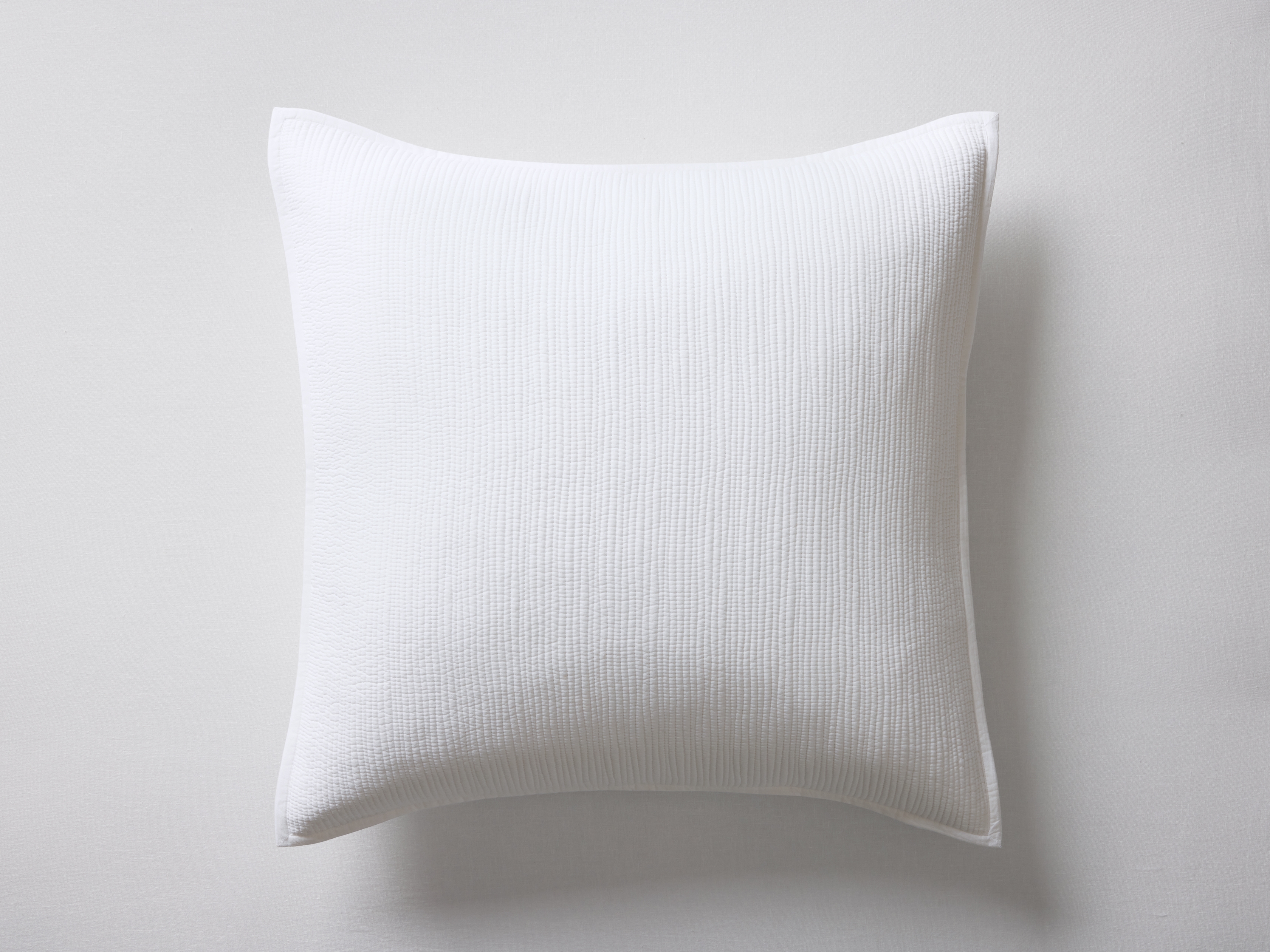 Mira Voile Sham in Cotton White /Euro - Image 0