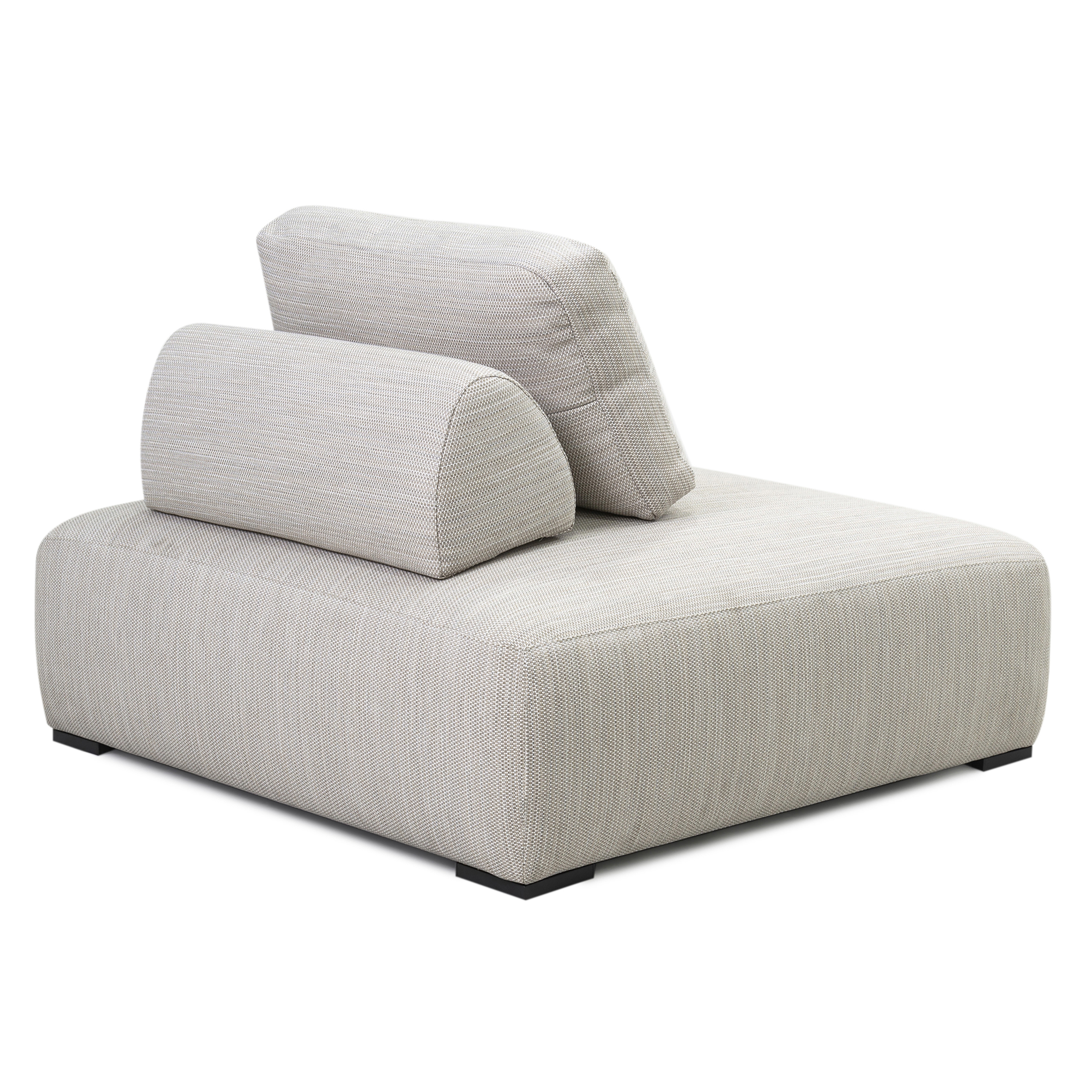 Nico Outdoor Square Lounge Chair Light Gray - Image 3