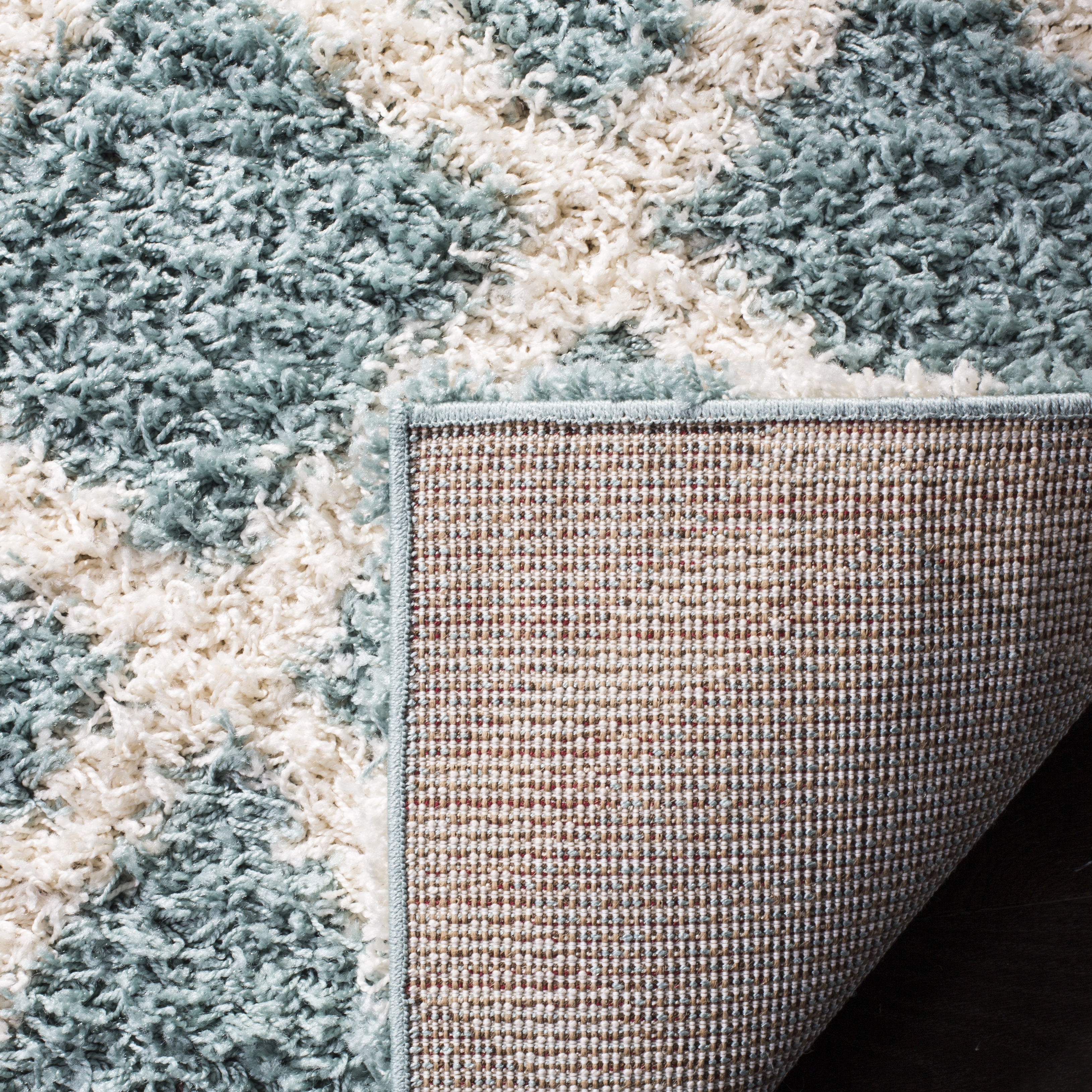 Arlo Home Woven Area Rug, SGD258C, Seafoam/Ivory,  5' 1" X 7' 6" - Image 3