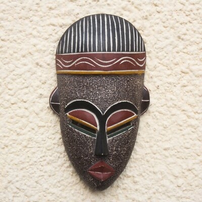 Handmade Berber Man Ethiopian Wood Mask Sculpture - Image 0