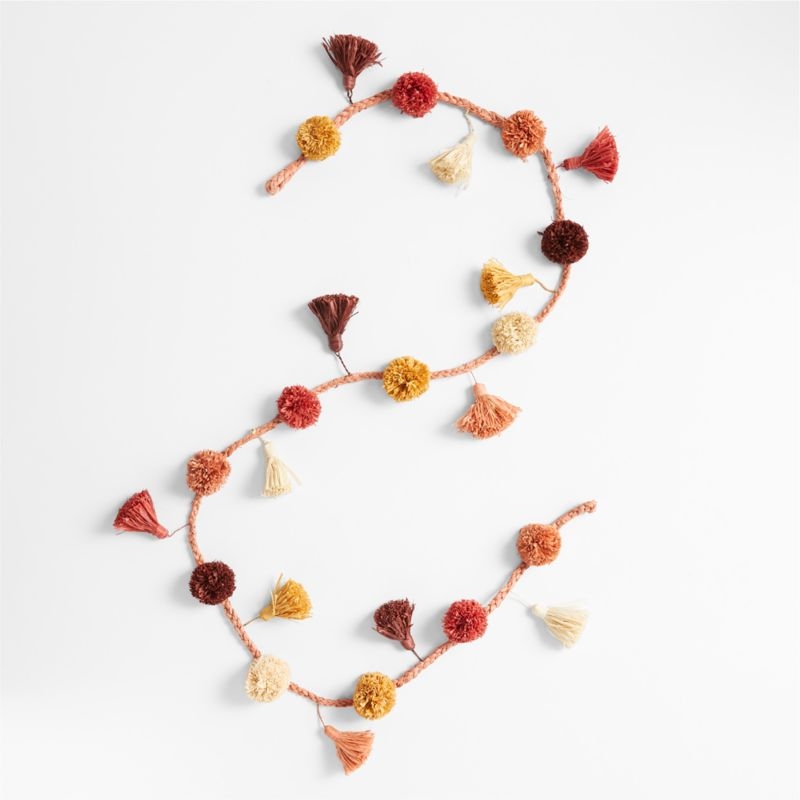 All Across Africa Pink Pom Pom Garland - Image 2