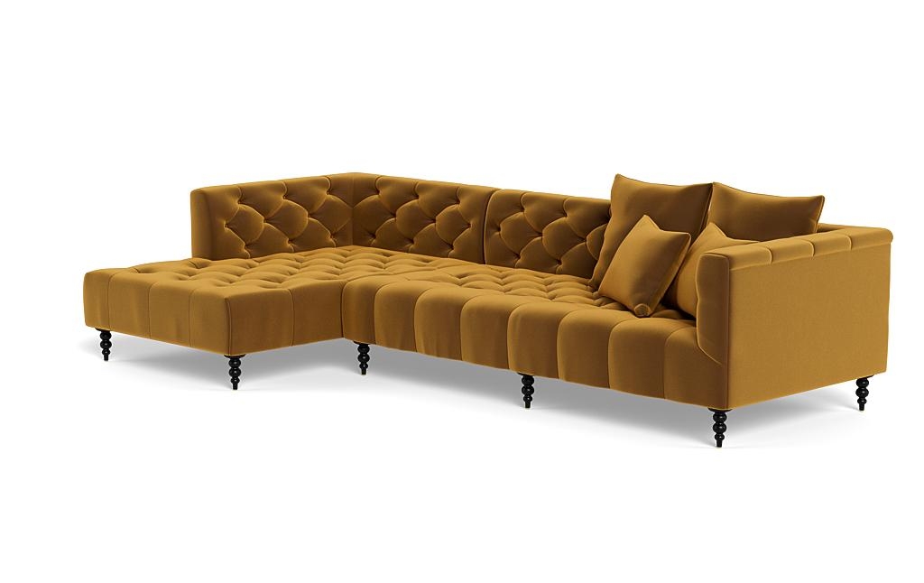 Ms. Chesterfield Sectional Sofa with Left Chaise by Apartment Therapy - Image 2